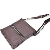 Dasein Vintage Leather Messenger Bags Shoulder Medium/Small Crossbody ipad Briefcase Purse Flapover