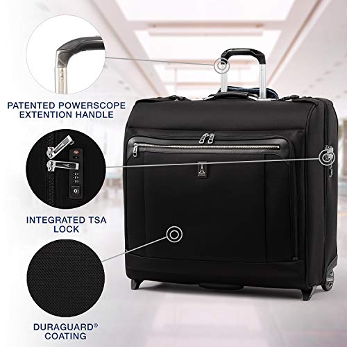TravelPro Black Nylon 50in Expandable Garment Bag - 2-Wheel Rolling Luggage