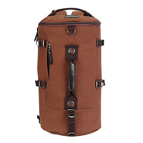 Men's Large Capacity Mountaineering Canvas Backpack Fashion Travelling Shoulder Bag