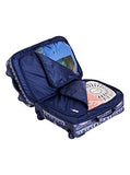 Roxy Womens Wheelie Rolling Suitcase Luggage Akiya Combo Blue Print