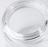 Clear 1 oz Thick Wall Glass Straight Sided Jar (12 Pack) + Spatulas and Labels - Airtight, Smell Proof, BPA Free Lids