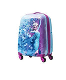 Disney Frozen Hard Side Spinner Trolley 18 Inch Luggage for Kids [Blue]