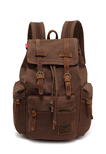 Shop AUOBAG Canvas Backpack for men School ba – Luggage Factory