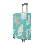 Suitcase Cover Seashells And Starfish Luggage Cover Travel Case Bag Protector for Kid Girls