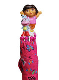 Dora the Explorer Hot Pink Butterfly Themed Kids Molded Handle Umbrella