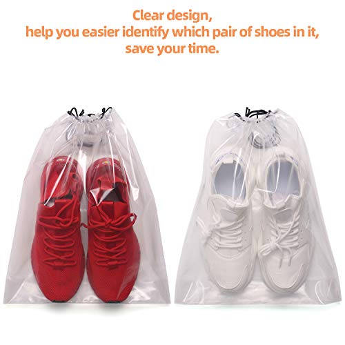 Transparent Shoe Bags for Travel Large Clear Shoes Storage Organizers  Travel Accessories 12 Pcs