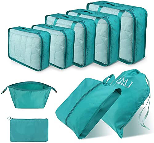 Polyester Travel Bag with Packing Cubes Laundry Bag Packing Cube Luggage  Bag Organizer for 6 Size