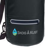 Såk Gear DrySåk Waterproof Dry Bag (10 Liter & 20 Liter, Black 2-Pack)