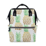 Backpack Trend Art Pineapples Womens Laptop Backpacks Hiking Bag Travel Daypack