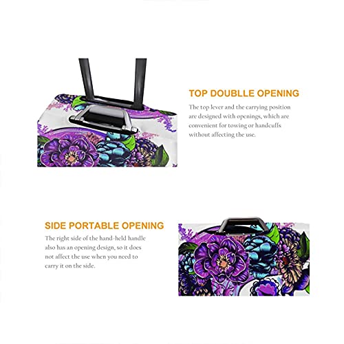 Travel Luggage Cover Protector For Suitcase, Elastic Protective Covers,  Holiday Traveling Accessories Flower Letter Print Trolley Duffle Case  Protect