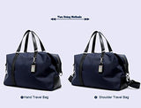 BOPAI-BO | Boston Bag Travel Tote Duffel Bag Carry on Bag Weekender Overnight Bag (Navy)