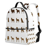 Dogs Backpack School Bag College Student Daypack for Boys Girls