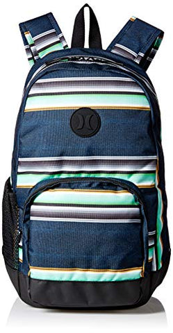 Hurley Men's Blockade Printed Laptop Backpack, black, QTY