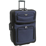 Travel Select Amsterdam Expandable Rolling Upright Luggage, Navy, 8-Piece Set