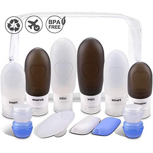 Salad Dressing Container to Go, Squeezy Portable Salad Dressing Bottles,  Salad Dressing Container, Mini Condiment Bottles Food Storage,  Leak-Resistant, Set of 4 (37ML) 