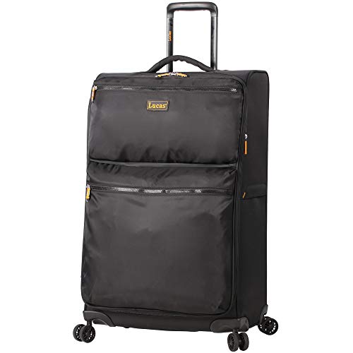 Lucas Luggage 22 Inch Printed Rolling Carry-On Suitcase Wheeled