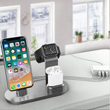 OLEBR Aluminum Alloy Charging Stand for iWatch 4 Watch Charging Stand for AirPods, iWatch Series