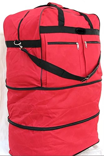 Rockland Rolling Duffle Bag, Red