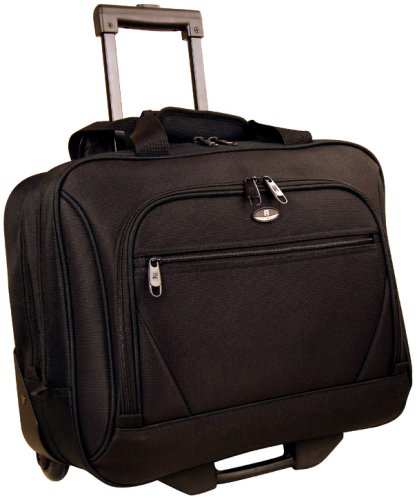 Shop Olympia Luggage Deluxe Rolling Tote, Bla – Luggage Factory