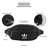 adidas Originals Unisex National Waist Pack / Fanny Pack / Travel Bag Black/ White, One Size