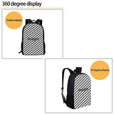 Grid Poker Playing Cards Daypack With Padded Straps, Travel And Sport Backpack Rucksack Large