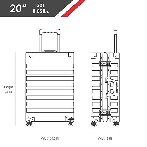 Shop Travelking All Aluminum Carry On Luggage – Luggage Factory