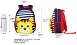 Toddler Backpack, 3D Cute Cartoon Neoprene Animal Waterproof Preschool Backpack for Boys for 1-6 Years Boys, Tiger