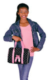 Dansbagz Quilted on Pointe Duffel Bag One Size Black