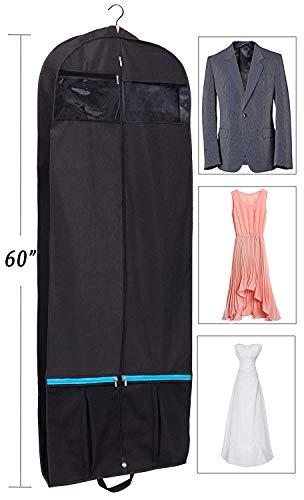 KIMBORA 60 Dress Garment Bags for Hanging Clothes Travel