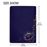 Saxophone Solo Performance Blocking Print Passport Holder Cover Case Travel Luggage Passport Wallet Card Holder Made With Leather For Men Women Kids Family