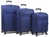 Dejuno Tuscany 3-Piece Lightweight Spinner Luggage Set-Navy