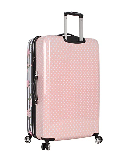 Betsey Johnson Designer Luggage Collection - Expandable 3 Piece Hardside  Lightweight Spinner Suitcase Set - Travel Set includes 20-Inch Carry On, 26  inch and 30-Inch Checked Suitcase