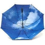 Fiberglass Black Sky Print Pattern Golf Umbrella