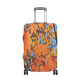 Suitcase Cover Red Yellow Fall Maple Leafs Luggage Cover Travel Case Bag Protector for Kid Girls