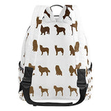 Dogs Backpack School Bag College Student Daypack for Boys Girls