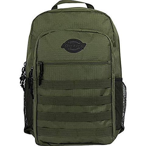 Dickies Campbell Backpack Olive Ripstop & Knit Cap Bundle