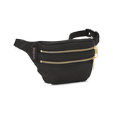 Jansport Hippyland Fanny Pack - Black/Gold - Adjustable Belt