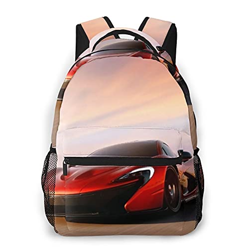 SPG Printed Car Shape School Bag, For Casual Backpack
