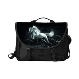 Laptop Shoulder Bag, Horse Printed Laptop Bag Oxford fabric