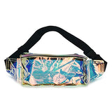 FACE1ST Clear Transparent Hologram Waist Bum Bag w/Adjustable Belt For Festival, Rave, Music