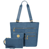 Baggallini Tulum Tote, Slate Blue