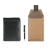 Passport Sleeve Holder Wallet [Italy Made Top Leather] [RFID + Free Micro Pen]