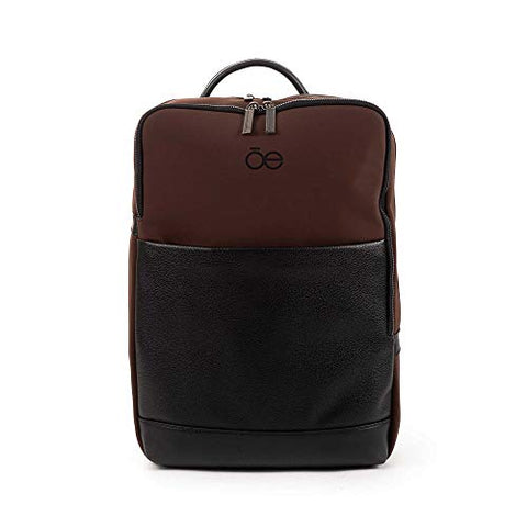 Cloe Uomo Nylon Laptop Backpack for Men in Brown Color