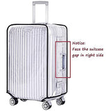 Yotako Clear PVC Suitcase Cover Protectors 20 Inch Luggage Cover for Wheeled Suitcase (20''(18.50''H x 14.17''L x 9.44''W))