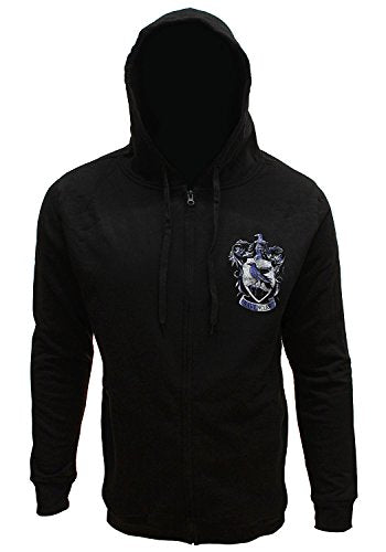 Bioworld Harry Potter Men'S Distressed Ravenclaw House Crest Full Zip ...