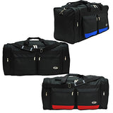 30-Inch Two-Tone Sports Duffel Bag/Travel Duffel/in 3 Colors (Black/Red)