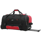 Travelers Club Unisex-Adult Adventure Upright Rolling Duffel Bag, Red, 22-Inch