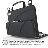 UZBL 11-11.6 inch EVA Always On Work-in Protective Laptop Sleeve and Case with Accessory Pouch,