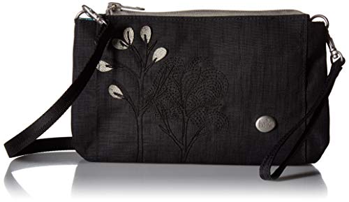 Haiku Stride Wristlet and Crossbody Bag, Black Morel