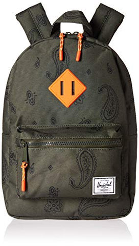 Herschel Heritage Kids Children's Backpack Bandana Paisley/Vermillion Orange One Size